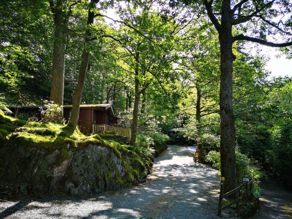 Ullswater Cabin Holiday Lodge, situated in the Langdale Valley at Neaum Crag near Ambleside in the Lake District. Available for weekly bookings, Saturday to Saturday, March to November